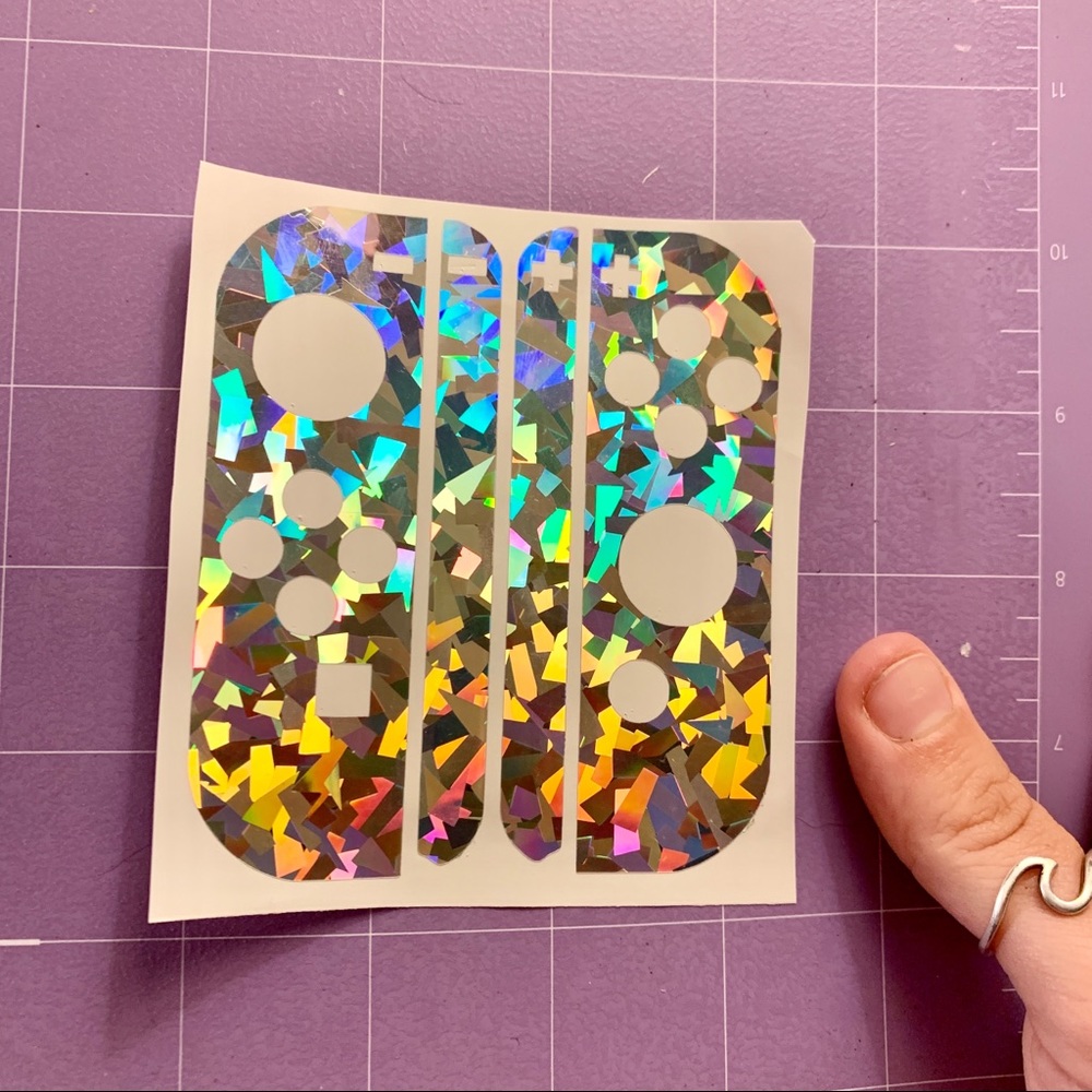 Holographic Nintendo Switch Joy Con Skin Decals